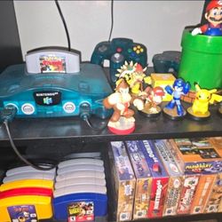 Nintendo 64 Console Collection Bundle W/extras  
