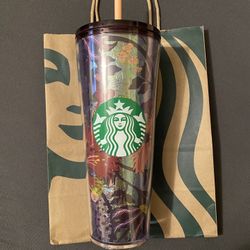Starbucks floral Metallic cup