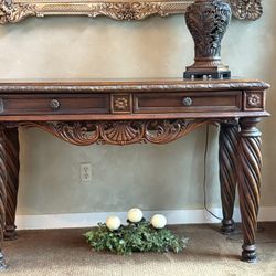 Stunning All Wood Sofa Table 