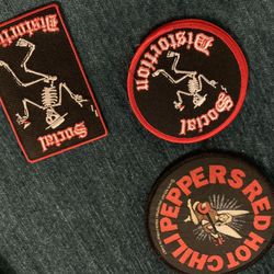 Patches , Metallica, social distortion , concert memorabilia