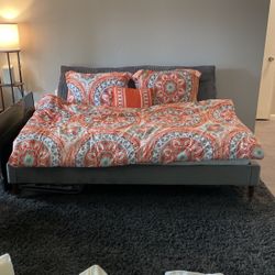 Full Size Upholstered Bed Frame 