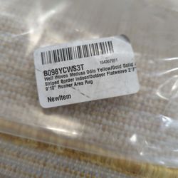 Woven Medusa Odin Yellow Runner Rug