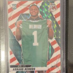 Armand Membou Mosaic Red and White Stripe Rookie
