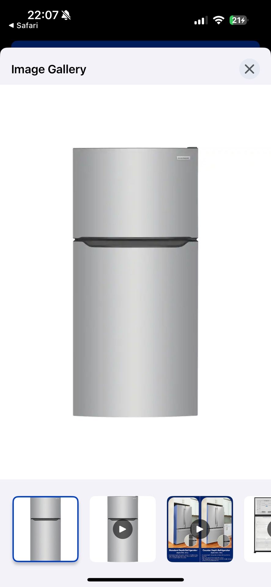 Brand new refrigerator With ice maker (5 Year warranty already paid for)