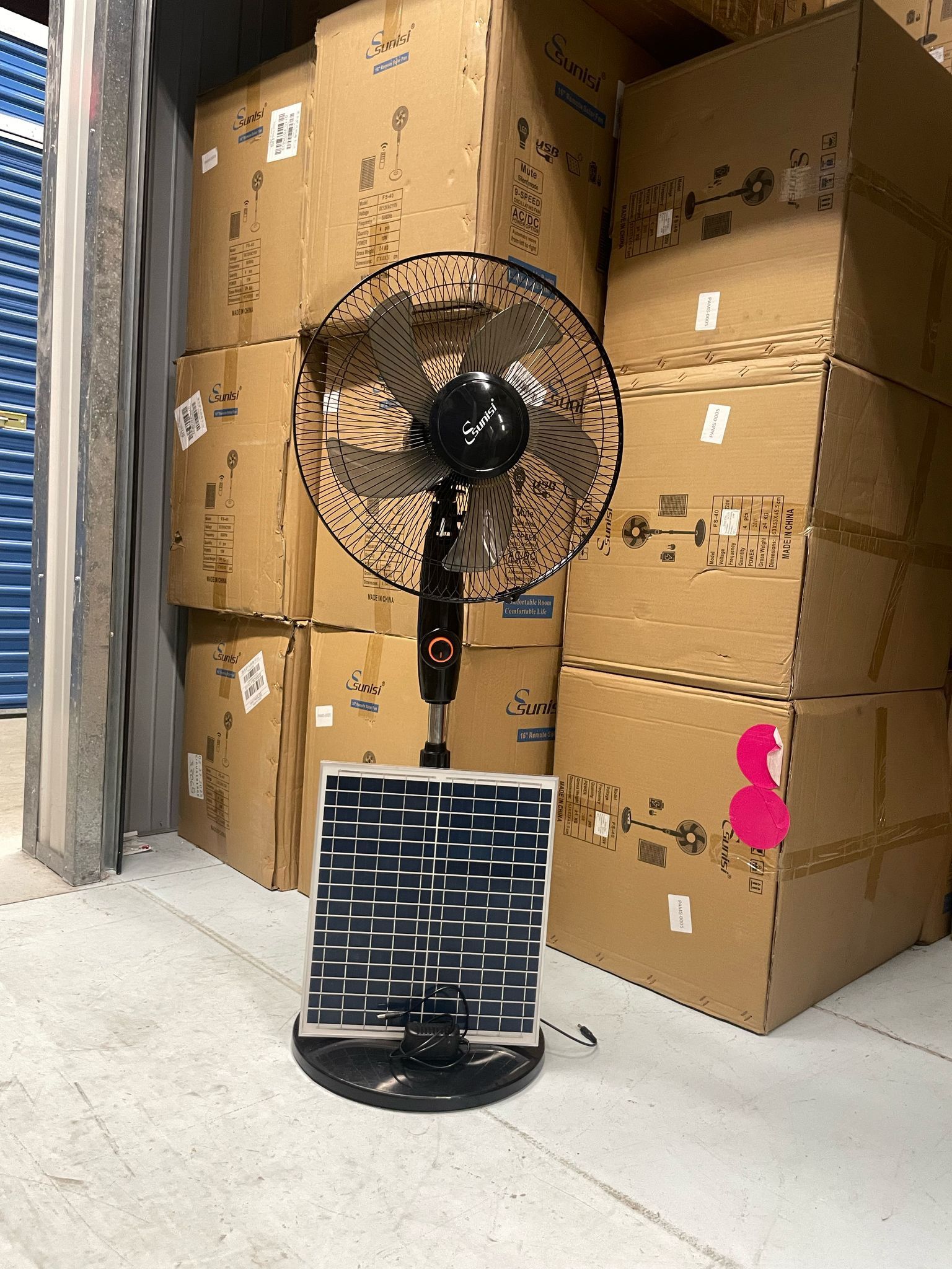 New Rechargeable Solar Fans ☀️ Delivery Available 