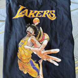 Lakers Anime One Piece Collab Shirt, Poster And Stance Socks