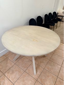 Black velvet chairs with table