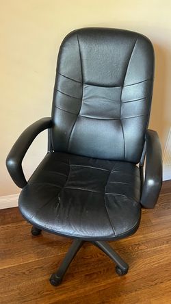 Black Leather High-Back Executive Office Chair — OCM Internation