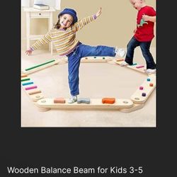 Montessori Balance Beam/Board 3-5 Years Old 