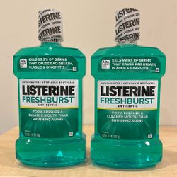 Large 1.5 liter Listerine mouthwash: $7 each