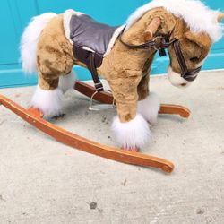 Plush rocking horse 