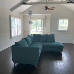 Never Used Blue Sectional Couch