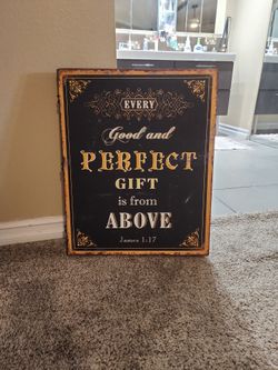 Metal Wall Decor, James 1:17