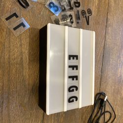 DIY LED Light Box with Alphabet, Symbols