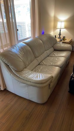 Leather couch set