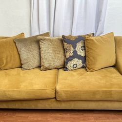Gold/Mustard Sofa