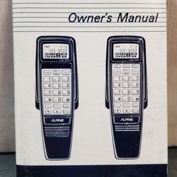 @CHV. VINTAGE RARE Alpine 9525 Or 9530 Cellphone Cellular Car Telephone Phone Owners Manual 
