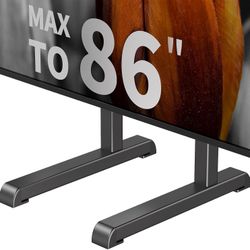 🚨HUGE SALES AT BEST DEAL IN TOWN UNIVERSAL TV STAND, TABLE TOP TV STAND BASE REPLACEMENT FOR MOST 37 TO 86 INCH LCD LED TVS, 7 HEIGHT ADJUSTABLE TV L