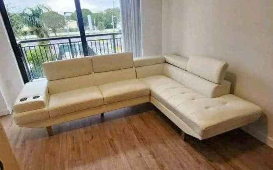 Sofa Sectional with cup holder. Super Offer. Ask For Price