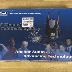 Anchor Audio 16 Channel UHF Wireless Belt Transmitter Receiver 682-698 MHz!