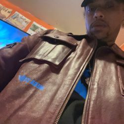 Mega Star Leather Jacket – Burgundy – $250 Step into luxury and exclusivity with this Mega Star Italian leather jacket