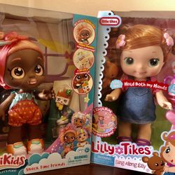 Brandnew KindiKids And Lily Tikes Sing-along Bundle Dolls!!! 