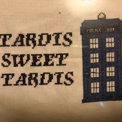 Doctor Who Framed Cross Stitch 