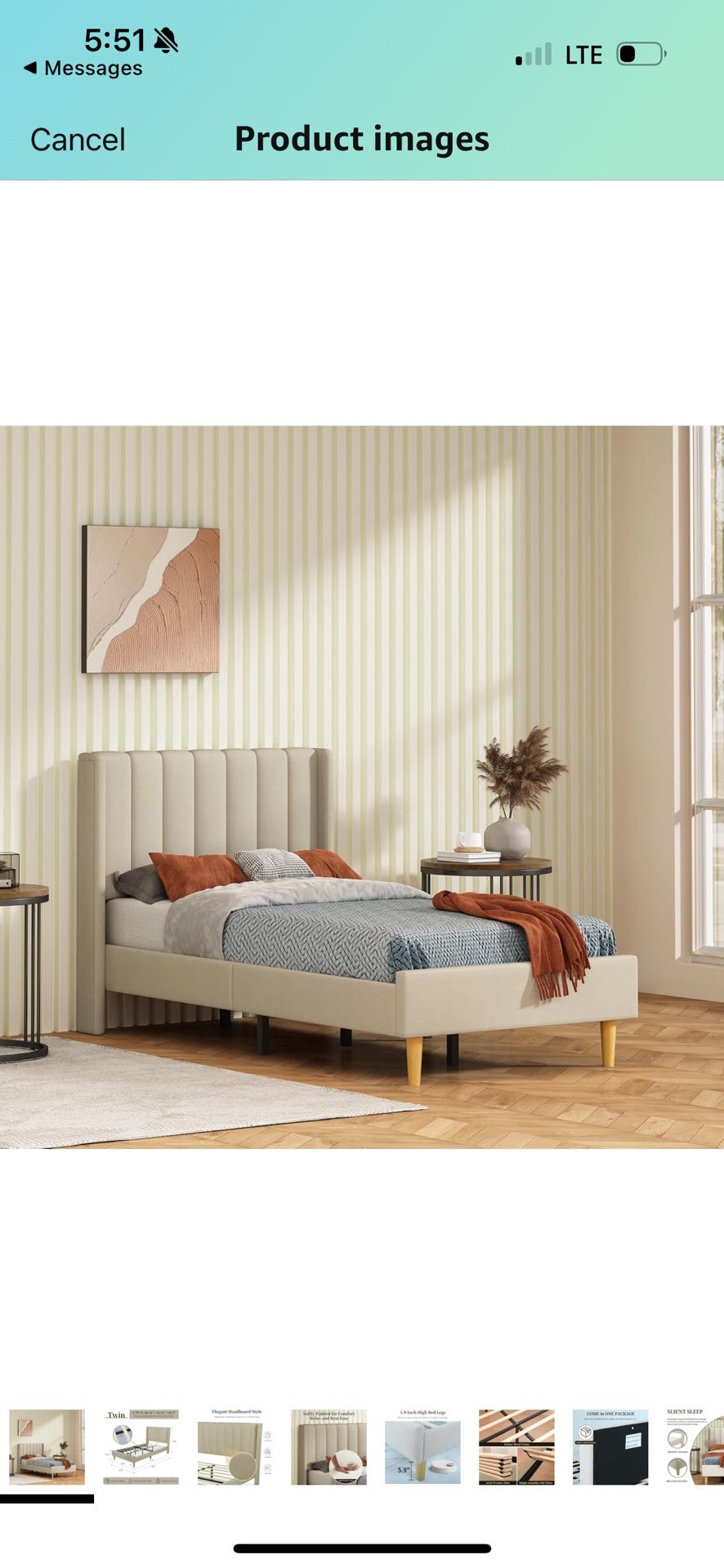 Twin Bed With Mattress