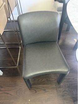 Leather dining chairs