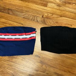 NWT 2 Victoria's Secret PINK Women's Tube Top Crop Tops