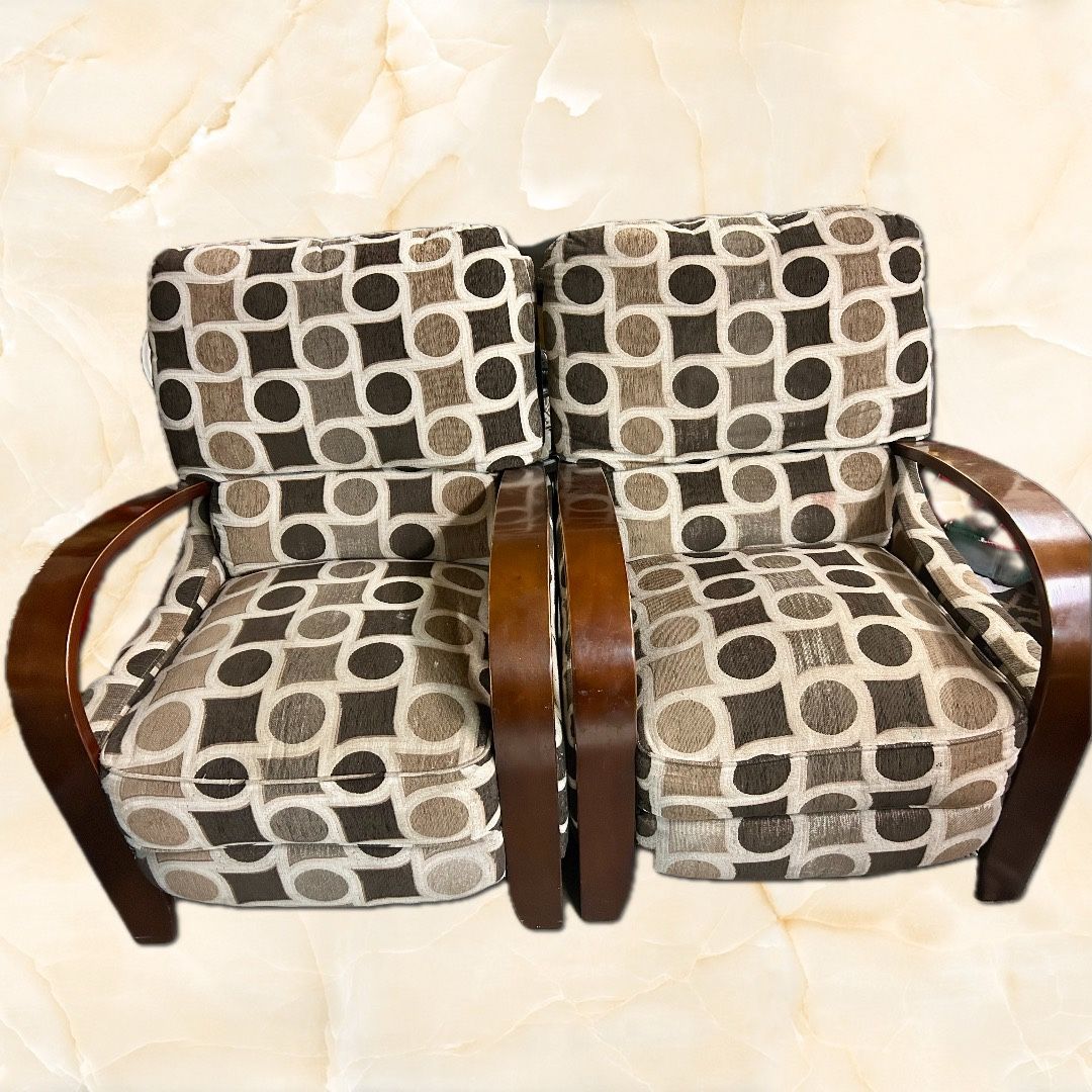 2 Modern Reclining Living Room Chairs