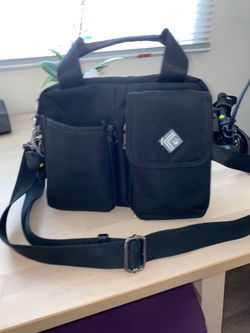 Kangalife Nylon messenger bag, wallet and water bottle holder