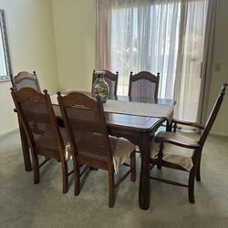 Dining room table with chairs