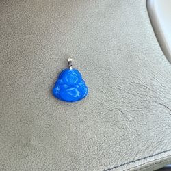 14k Gold With Blue Jade 