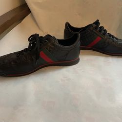 Gucci Men’s Sneakers And Leather Sandler 