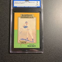 Willie Mays 1980 Baseball Immortals - Graded 7
