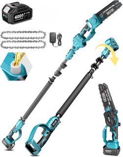 SEESII 8” Cordless Pole Saw with Battery and Charger