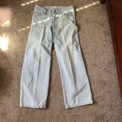 Light Wash Wide Leg Jeans