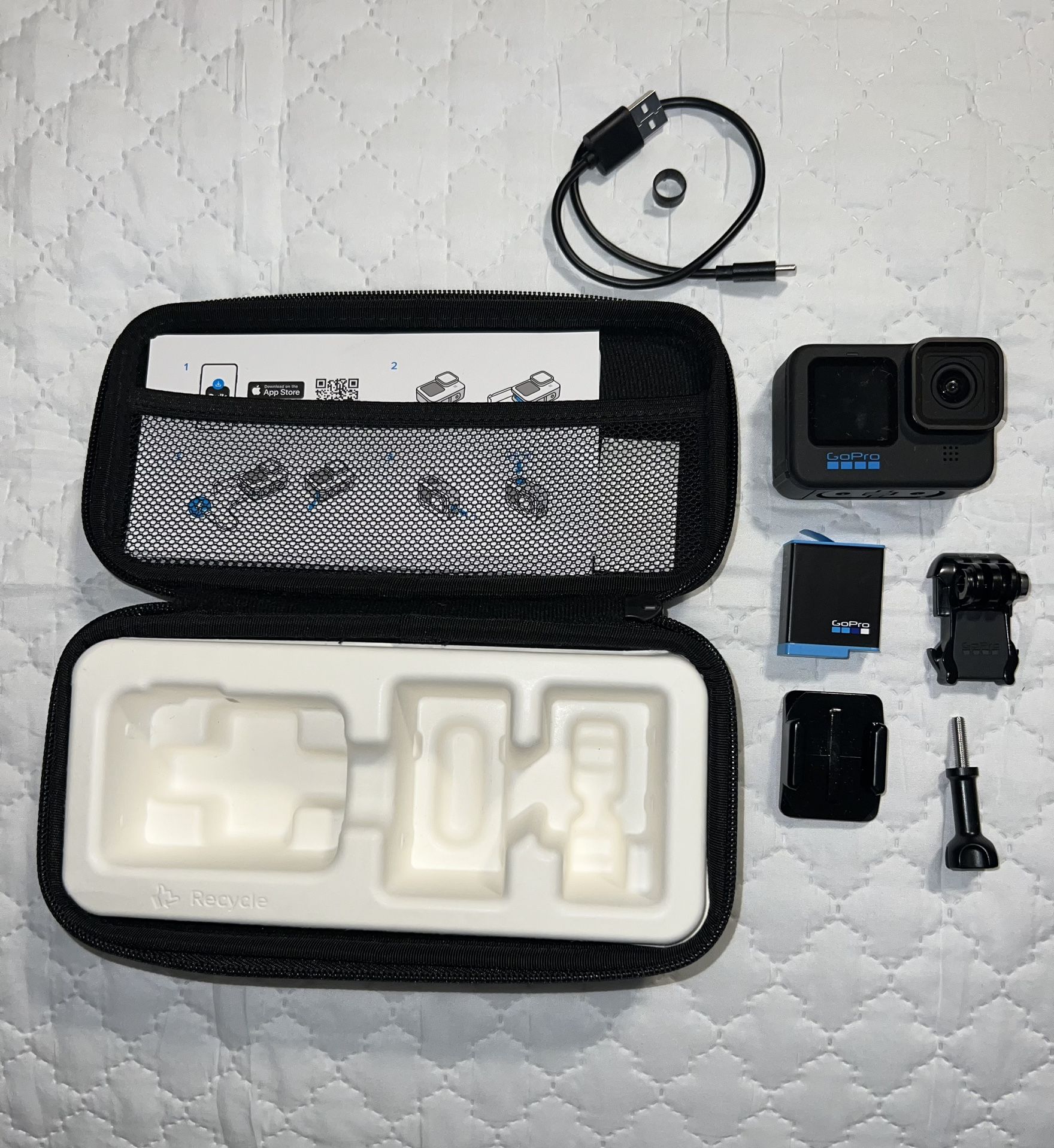 GoPro Hero 10 Black and Hohem I steady 4 pro with More Accessories