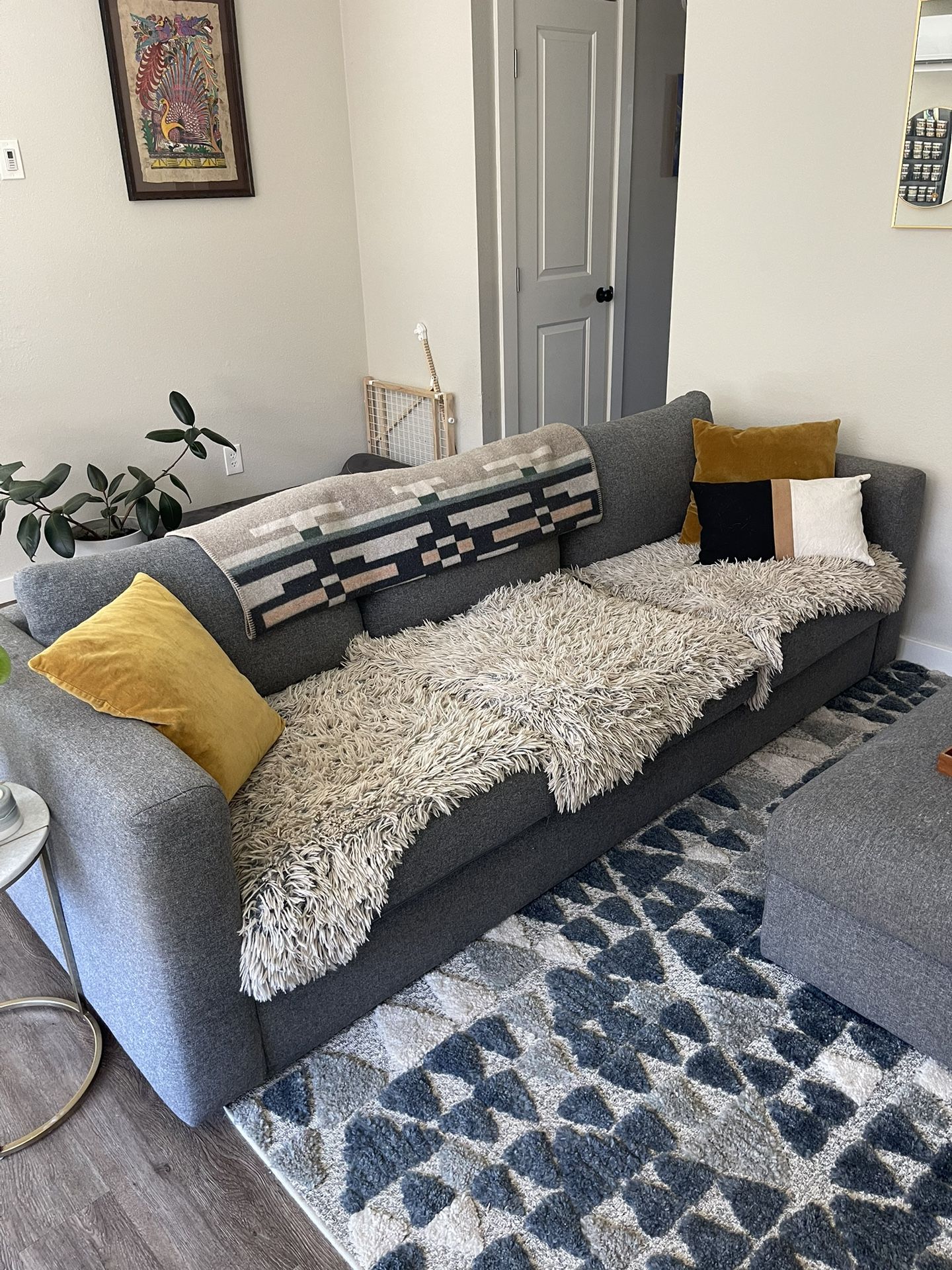 FINNALA IKEA 3 Person Couch And Ottoman