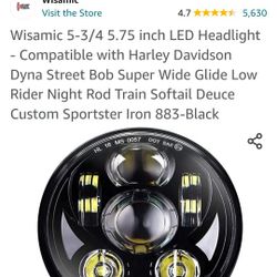 New Wisamic 5 3/4 LED PROJECTOR HEADLIGHT 