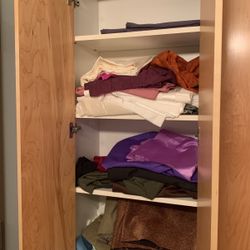 Cabinet Full Of assortment Of Fabric 