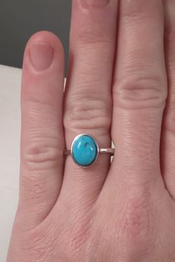 Kingman Turquoise Ring Sterling Silver