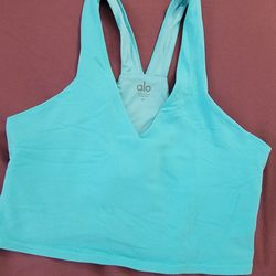 Alo Yoga Blue Bra Tank (M)