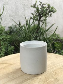 Succulent pot (concrete), 3”(w) x 3”(h).