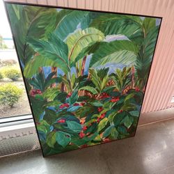 original gouache painting titled "The Queens Garden," painted on archival cold press watercolor Paper