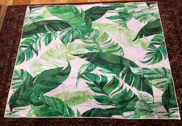 Tropical Palm Leaf Large Rug/Mat