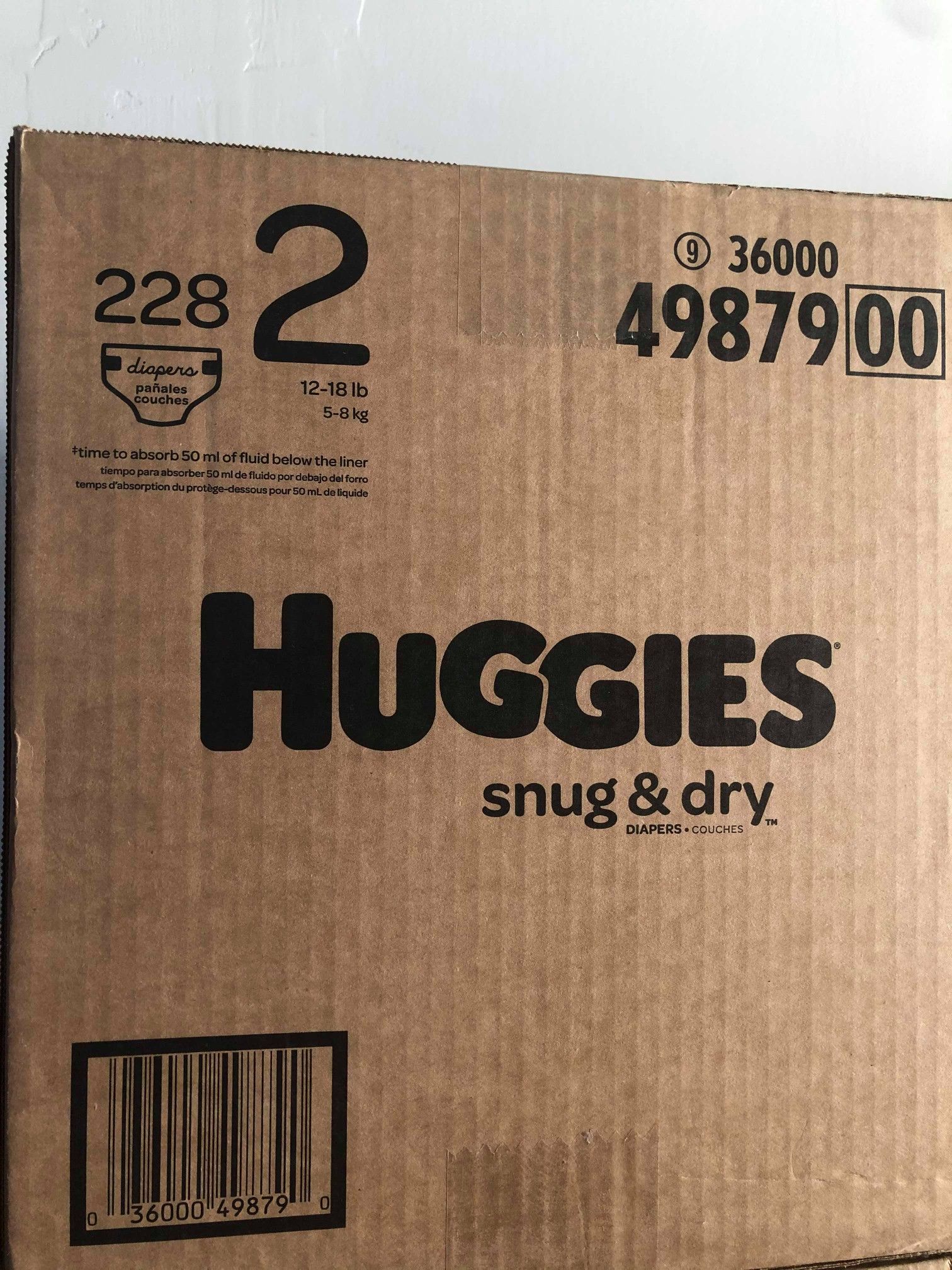 Huggies snug dry size 2