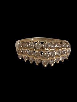 Diamond cluster ring #32372