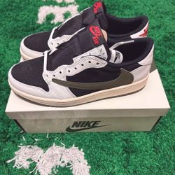 Jordan 1 Retro Low Og Sp Travis Scott Medium Olive 🫒